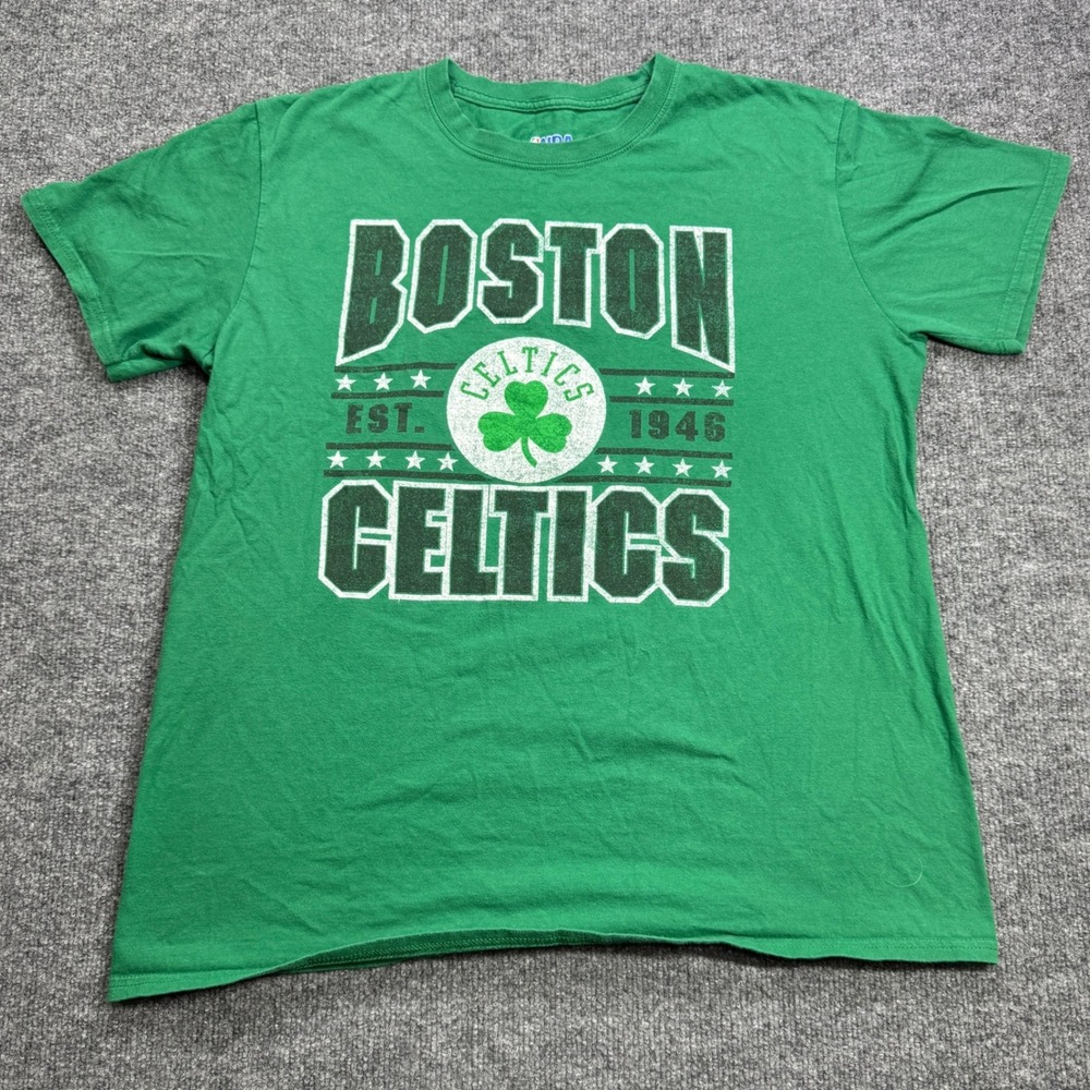 NBA Boston Celtics T Shirt Mens L Green Graphic Tee Est 1946